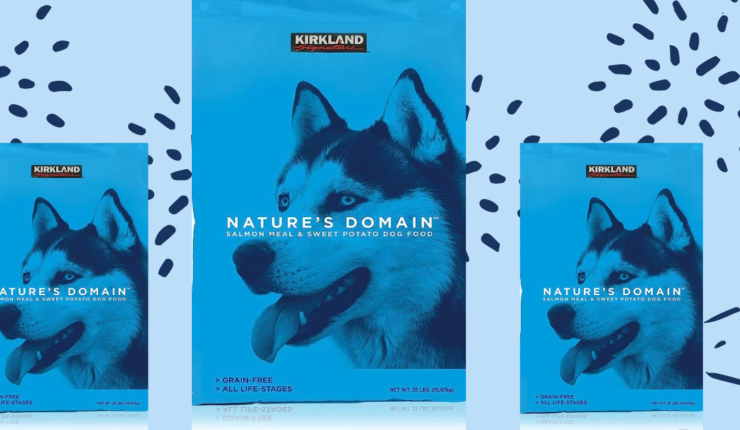 Kirkland Signature Nature’s Domain Grain-Free All Life Stages Salmon Meal & Sweet Potato Formula for Dogs
