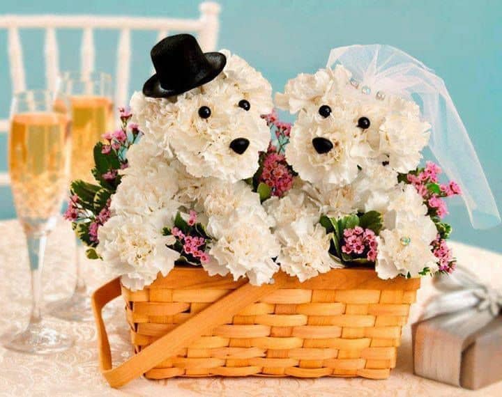 Dog Flower Arrangement Made with Love for Your Best Friend