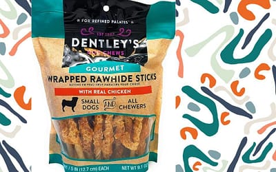 Dentley’s Gourmet Wrapped Rawhide Sticks Dog Treats – Chicken 40 Count Per Pack Review [2023]