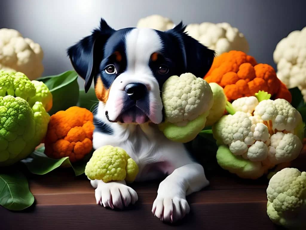 Dogs shop eat cauliflower