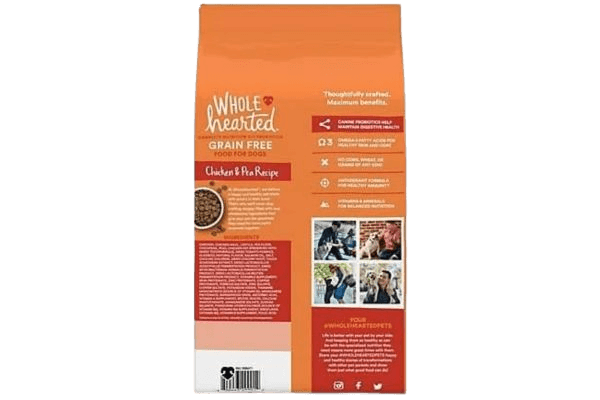 WholeHearted Grain Free All Life Stages Chicken and Pea Recipe Dry Dog Food
