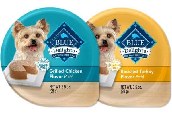 Blue Buffalo Delights Natural Adult Small Breed Wet Dog Food Cups