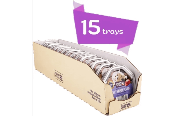 HEART TO TAIL 15 Trays Wet Dog Food in Filet Mignon Flavor Content Image 5
